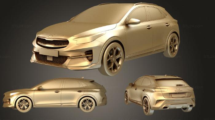 Автомобили и транспорт (Kia X Ceed 2020, CARS_2138) 3D модель для ЧПУ станка